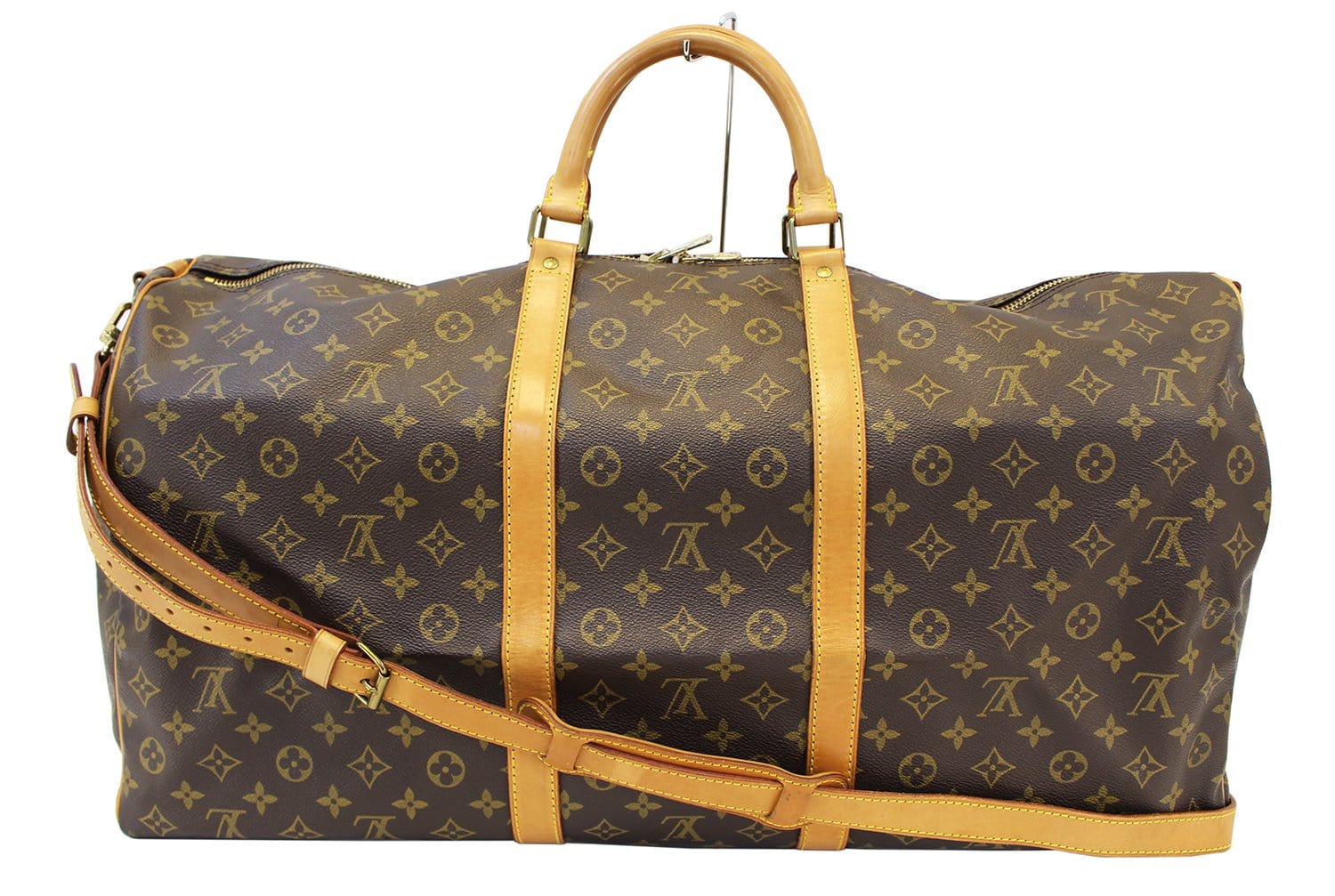 Authentic LOUIS VUITTON Monogram Keepall 60 Carry-on Travel 