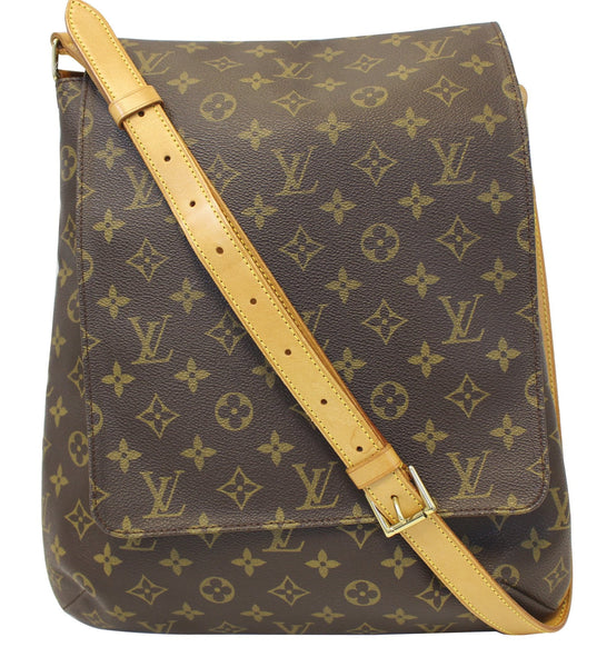 Authentic LOUIS VUITTON Musette Salsa GM Monogram Crossbody Shoulder B