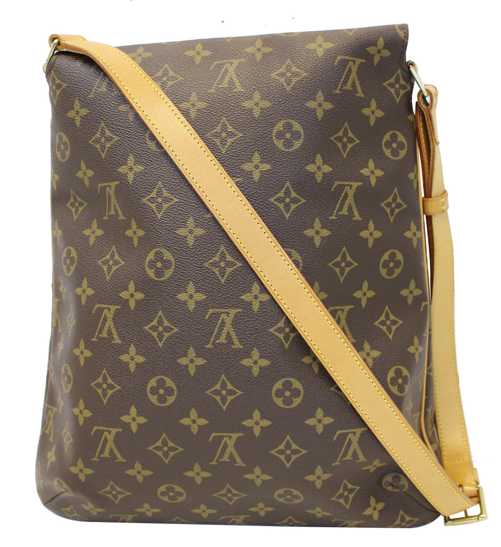 LOUIS VUITTON Damier Ebene Musette Salsa GM Shoulder Bag