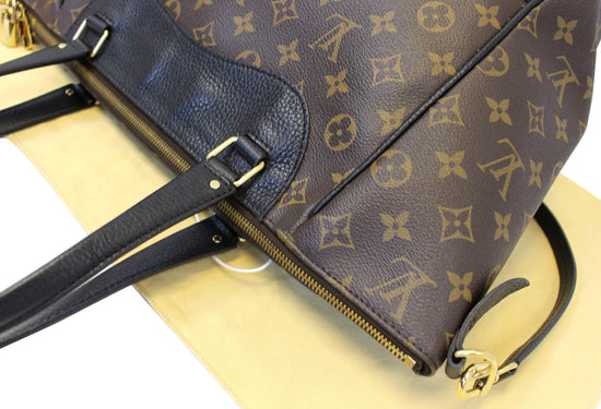 My new Louis Vuitton Estrela MM handbag in Noir. I love the black accents  with the monogram canvas!