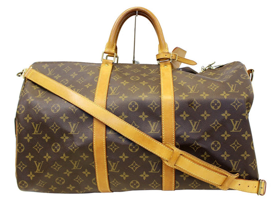 Louis Vuitton Keepall Bandoulière 50 Monogram Glaze Canvas Travel