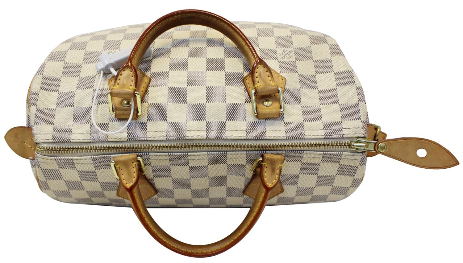 LOUIS VUITTON Damier Ebene Speedy 30 Brown Satchel Bag