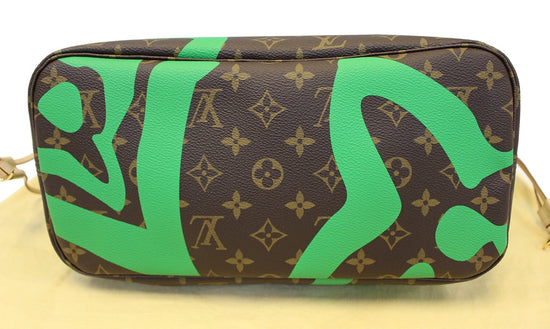 Louis Vuitton Green Monogram Summer Spirit Tahitienne Neverfull MM Tote Bag  Leather ref.298831 - Joli Closet