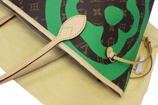 Louis Vuitton Green Monogram Summer Spirit Tahitienne Neverfull MM Tote Bag  Leather ref.298831 - Joli Closet