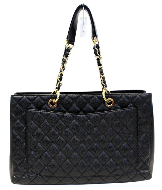 Grand shopping leather handbag Chanel Black in Leather - 32813008