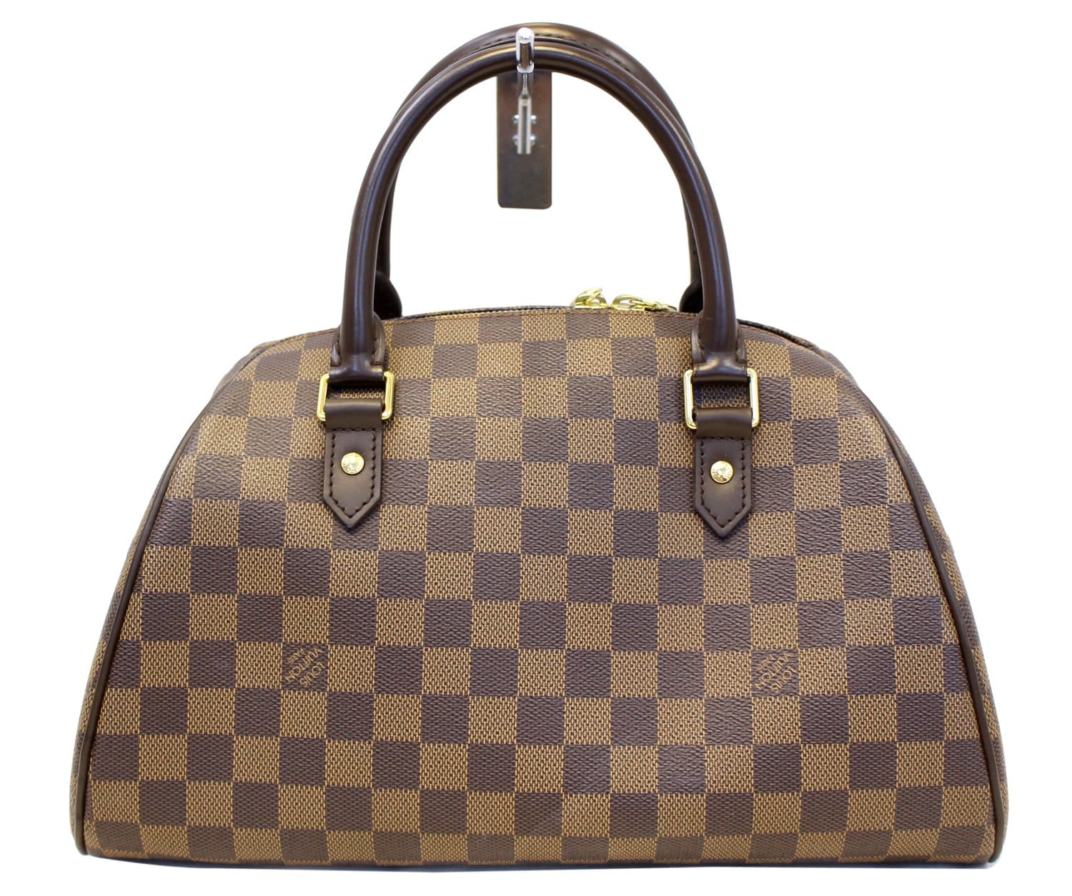 LOUIS VUITTON Damier Ebene Ribera MM Brown Satchel Bag