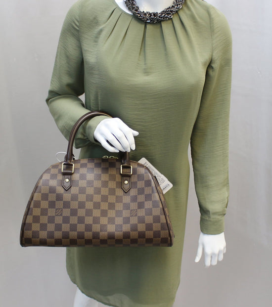 Brown Louis Vuitton Damier Ebene Ribera MM Handbag – Designer Revival