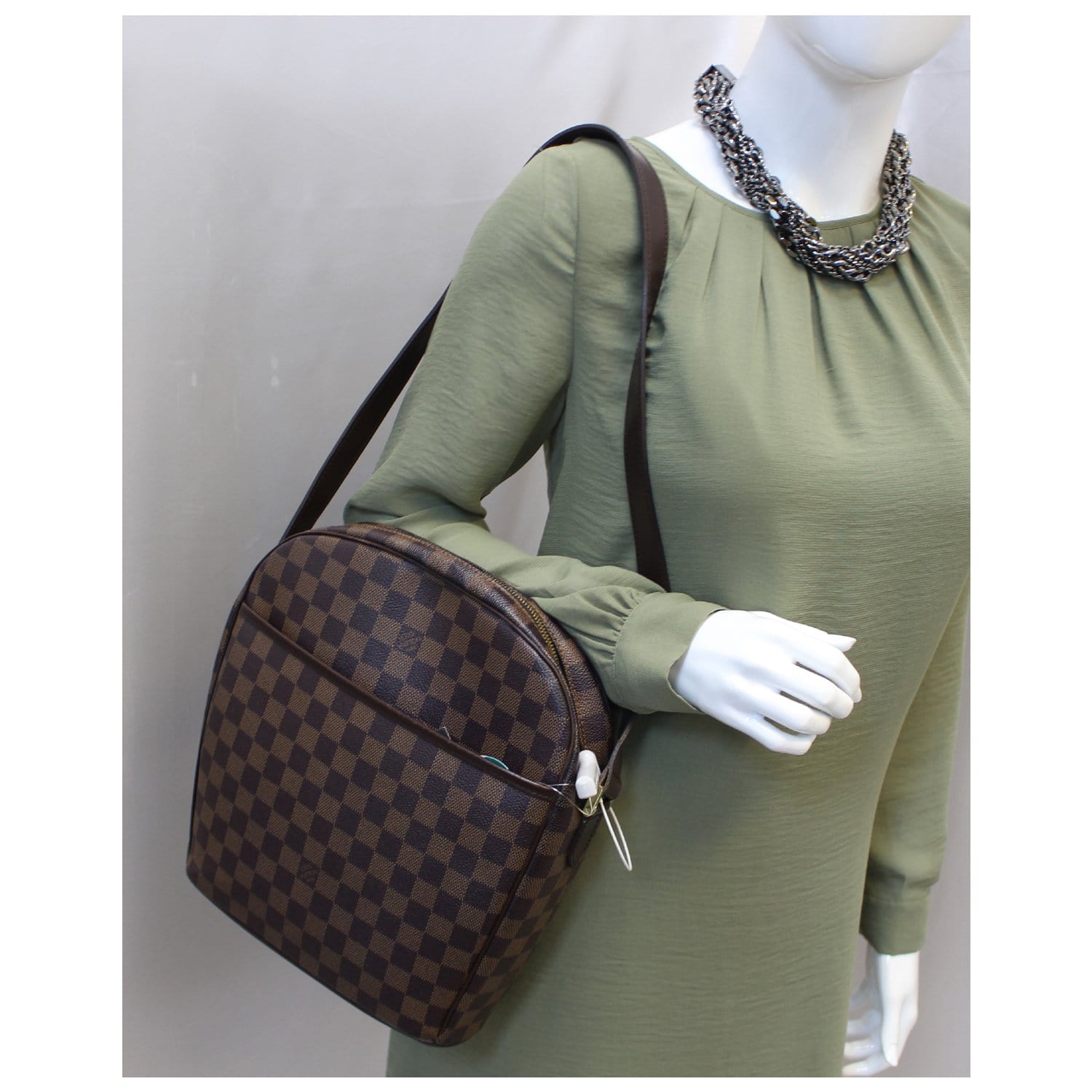 LOUIS VUITTON Ipanema GM Damier Ebene Crossbody Bag Brown-US