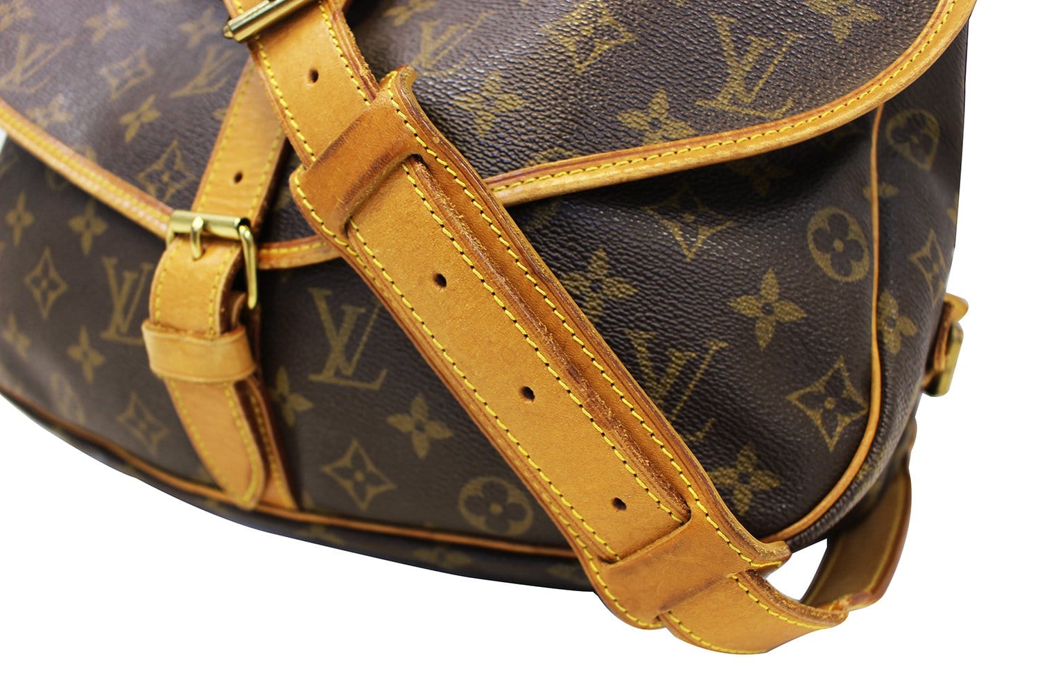 LOUIS VUITTON Pre Owned Shoulder Bag Monogram Saumur 35