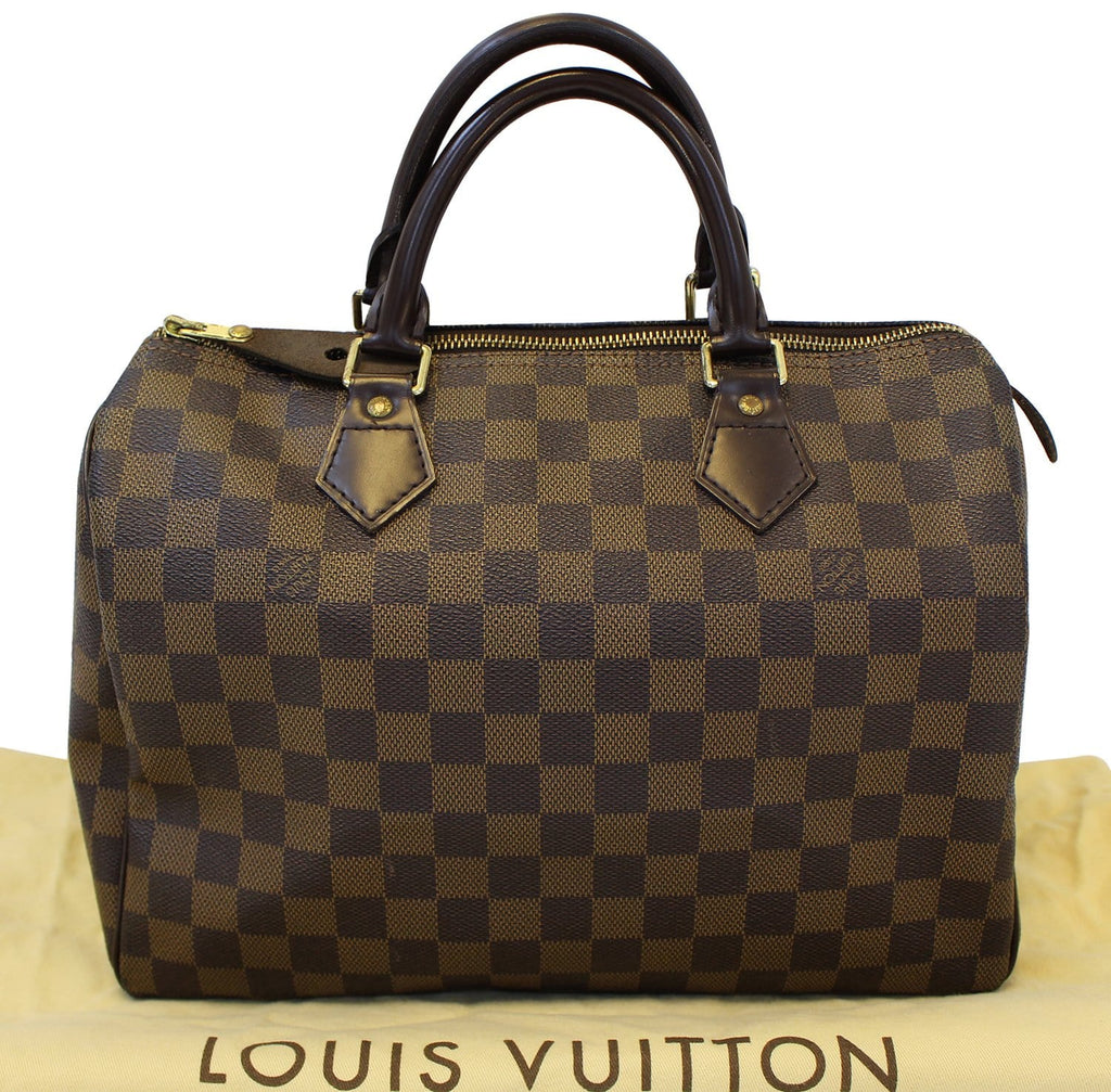 LOUIS VUITTON Damier Ebene Speedy 30 Handbag