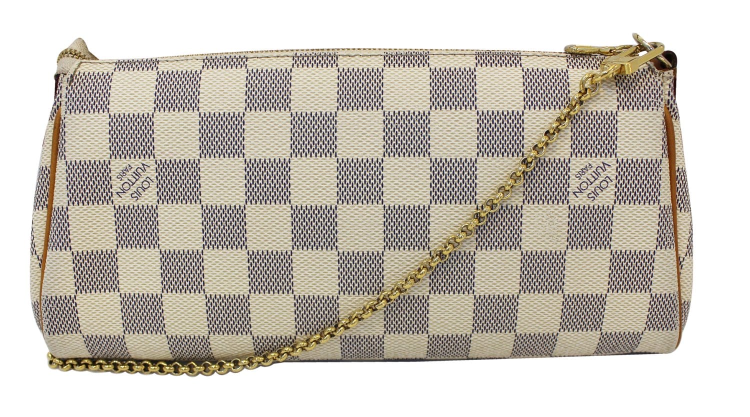 LOUIS VUITTON Damier Azur Eva Clutch Messenger Bag