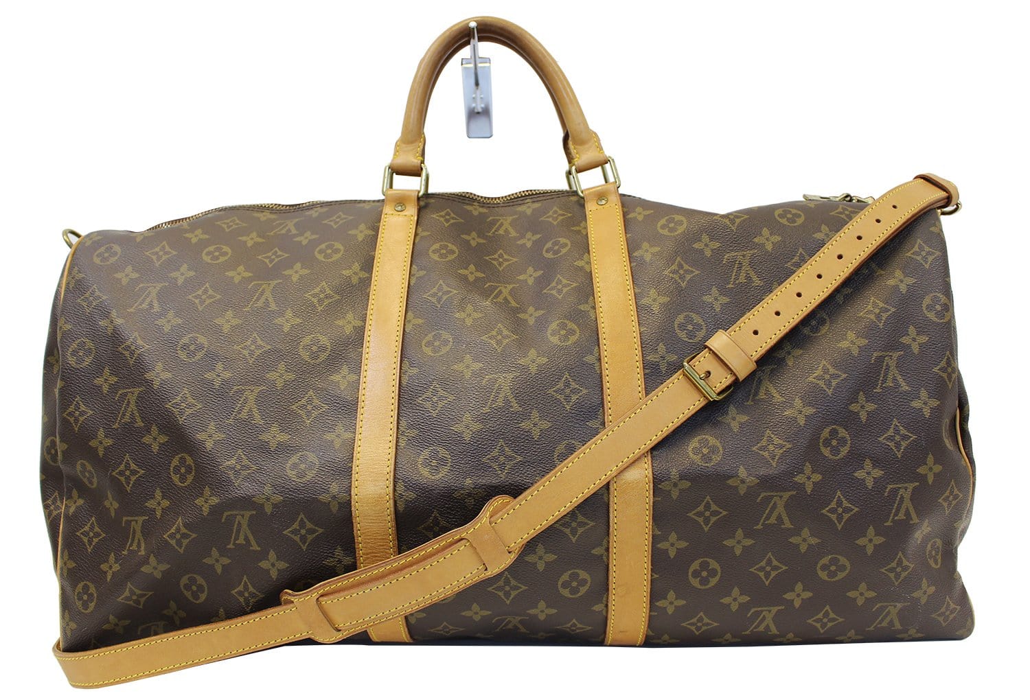 LOUIS VUITTON Monogram Canvas Keepall 60 Bandouliere Bag