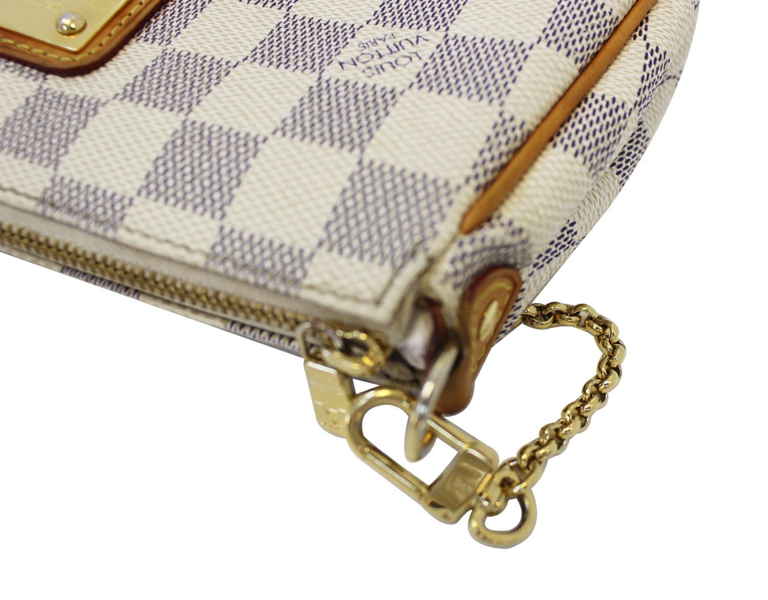 LOUIS VUITTON Damier Azur Eva Clutch Messenger Bag