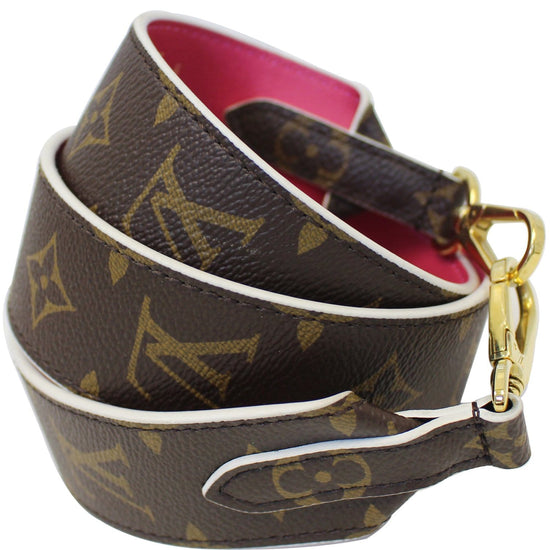 Louis Vuitton Monogram Bandouliere Shoulder Strap Hot Pink