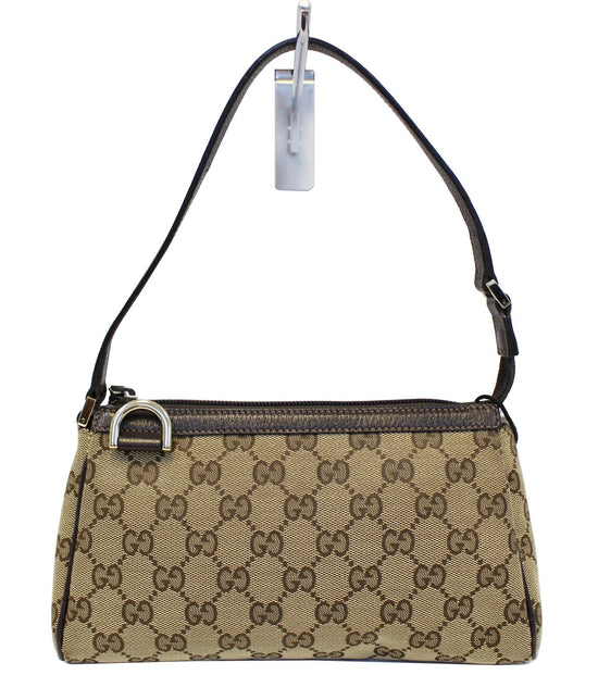 Gucci GG Canvas Abbey D-Ring Pochette - Black Shoulder Bags, Handbags -  GUC340315