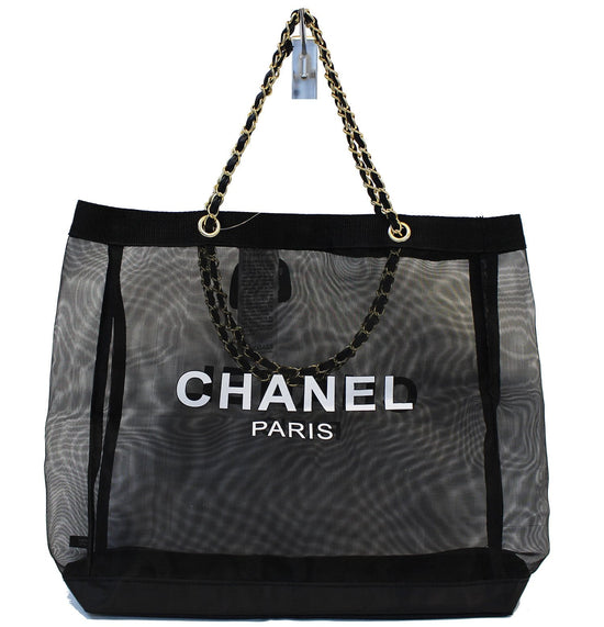 Chanel black tote bag gift