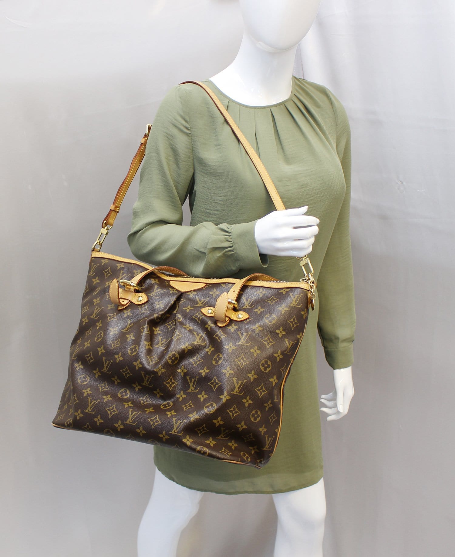 Louis Vuitton Monogram Palermo GM Tote Shoulder Bag