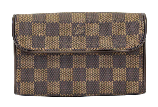 Brown Louis Vuitton Damier Ebene Florentine Pochette Belt Bag