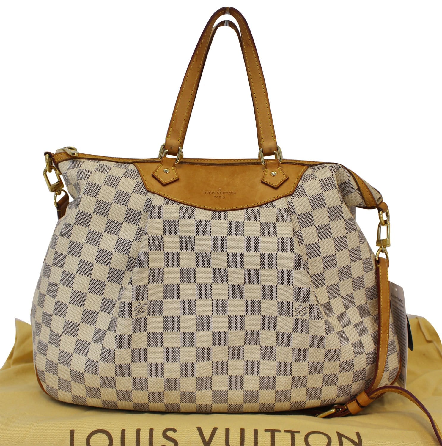 Authentic Louis Vuitton Damier Azur Siracusa MM
