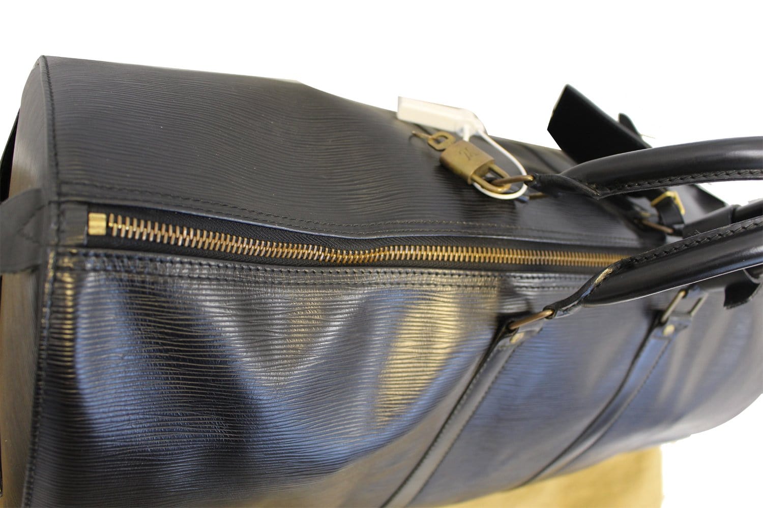 Authentic LOUIS VUITTON Epi Leather Keepall 55 Boston Bag E3704