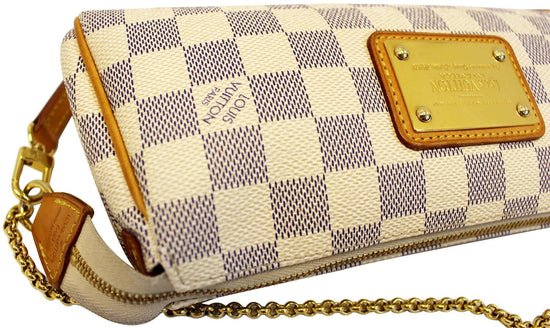 LOUIS VUITTON Damier Azur Eva Clutch 1263093