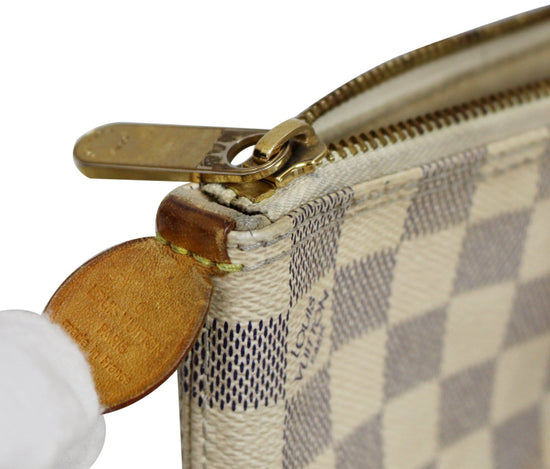 Louis Vuitton White Damier Azur Saleya PM Cloth ref.951396 - Joli