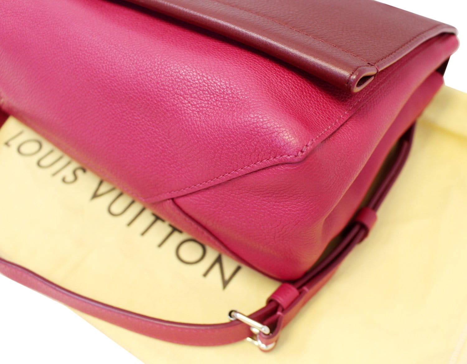 LOUIS VUITTON Burgundy/Pink Lockme II Shoulder Bag - 30% Off