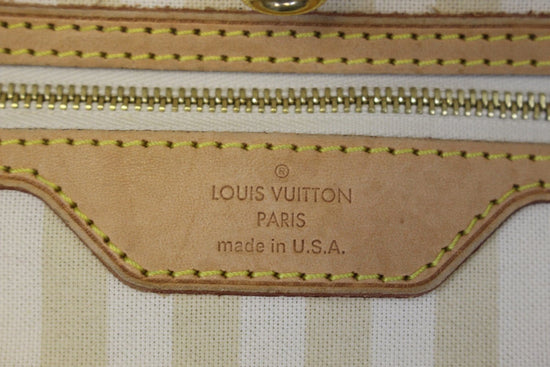 Louis Vuitton Monogram Canvas Cream Rayures Neverfull MM QJB0BJ4LAA025