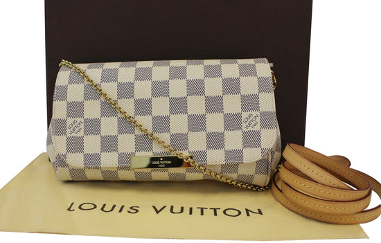 LOUIS VUITTON Damier Azur Favorite PM 1278517