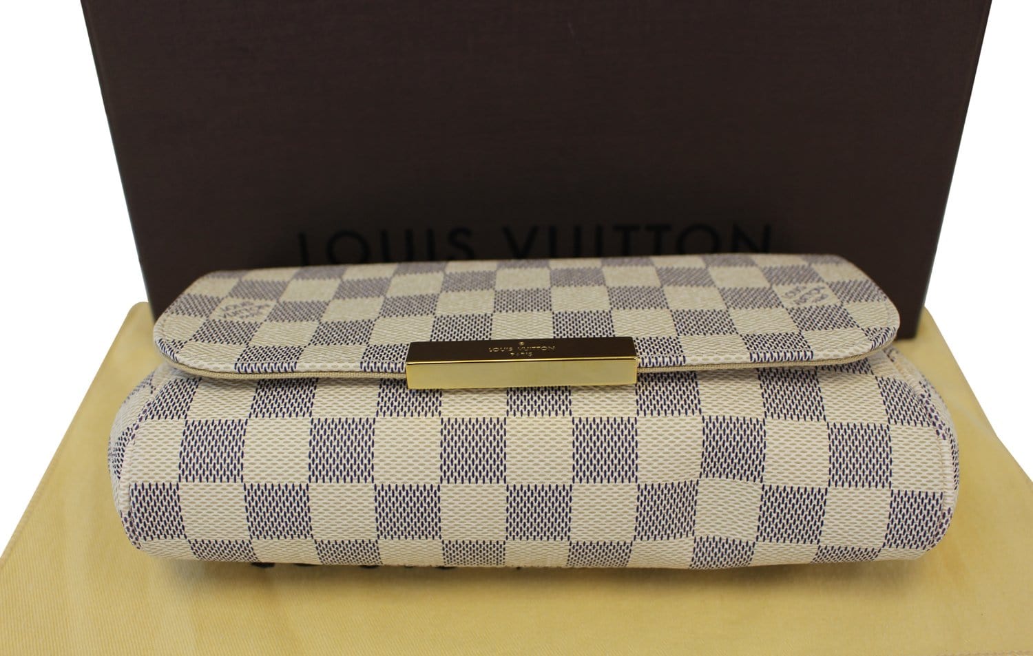 Authentic LOUIS VUITTON Favorite PM Damier Azur Bag TT1568