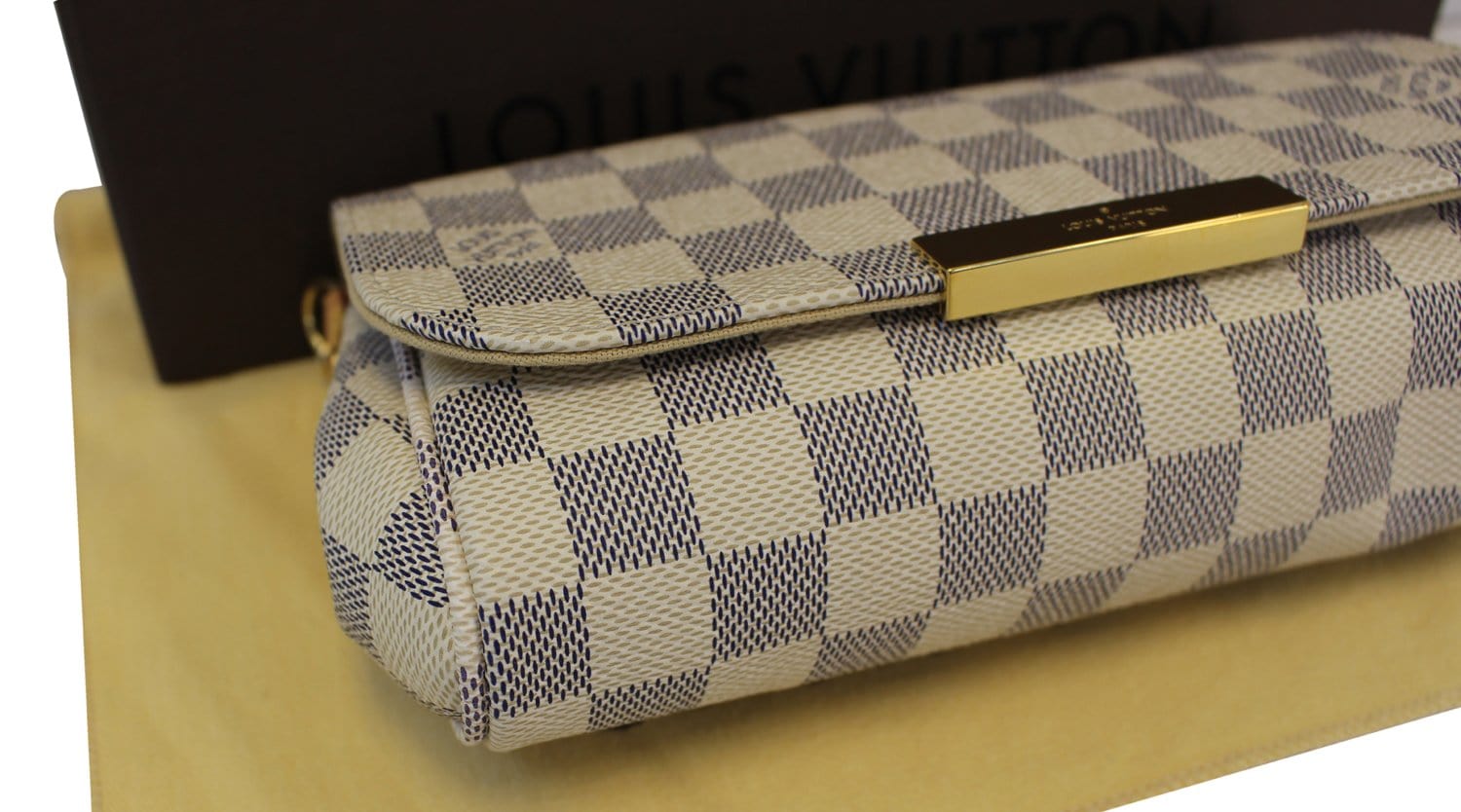 Authentic LOUIS VUITTON Favorite PM Damier Azur Bag TT1568