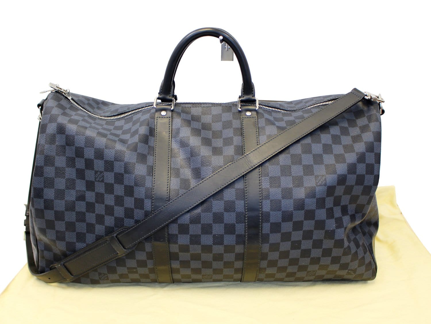 Louis Vuitton Damier Graphite Keepall Bandouliere 55 at 1stDibs