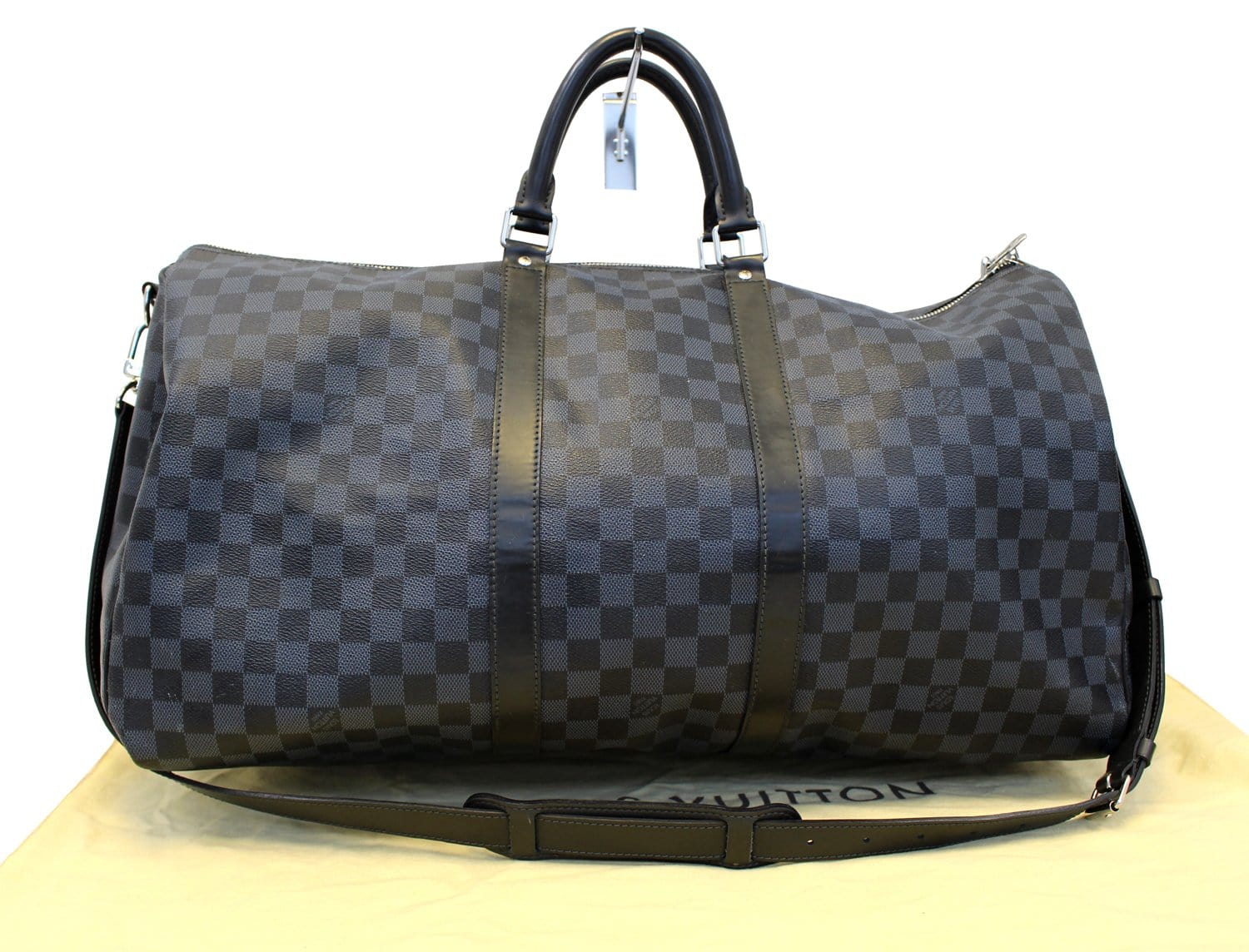 LOUIS VUITTON Damier Graphite Keepall 55 Bandouliere Bag