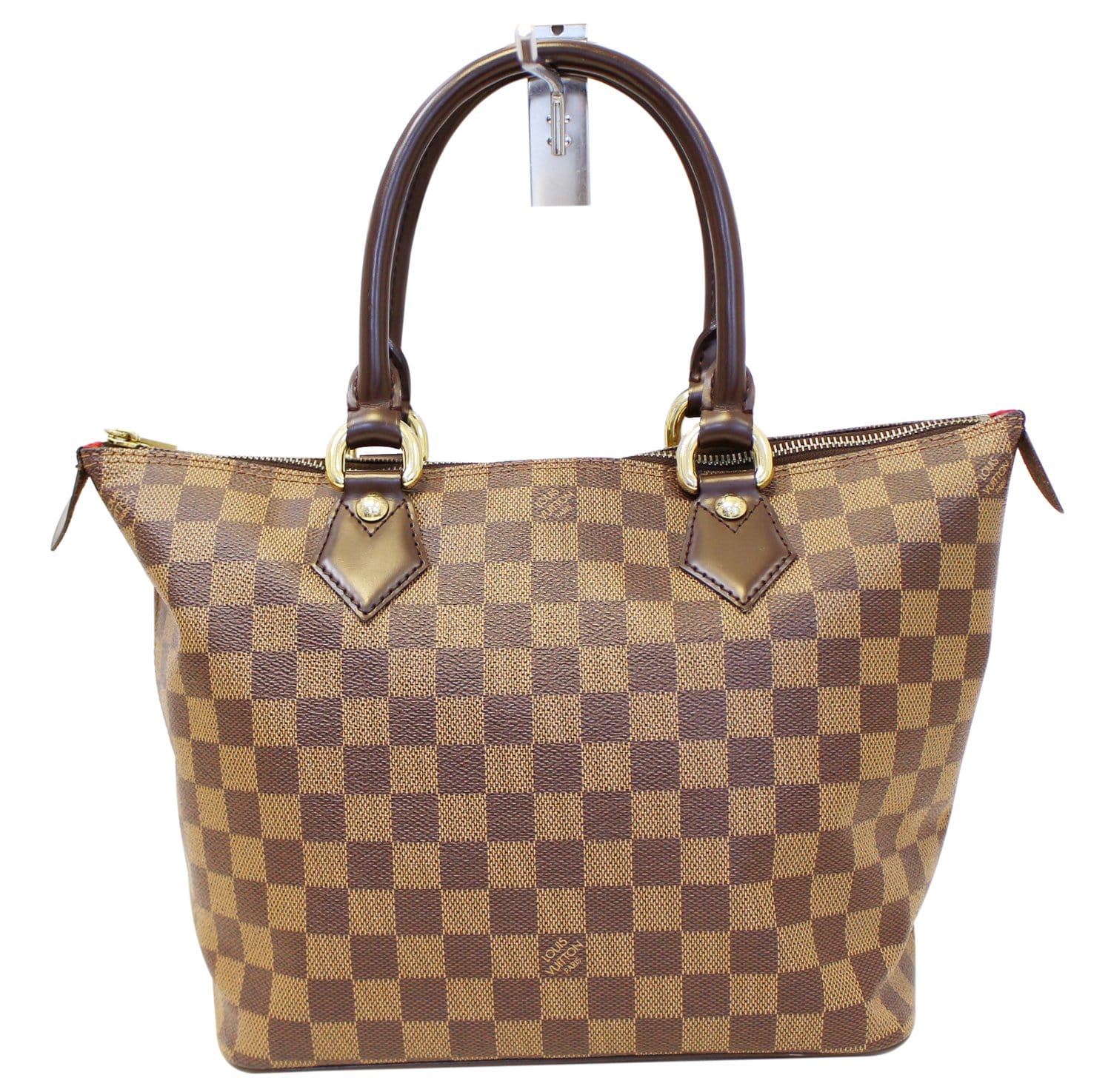 LOUIS VUITTON Damier Ebene Saleya PM Tote Shoulder Bag