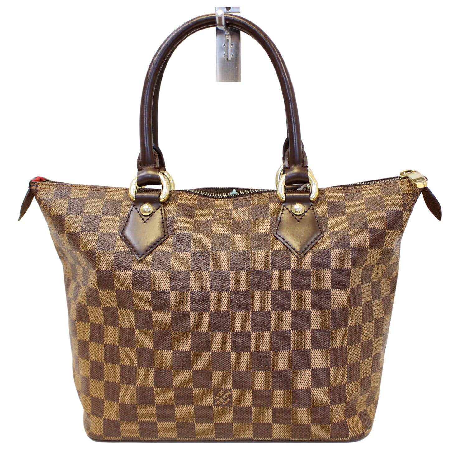 LOUIS VUITTON Damier Ebene Saleya PM Tote Shoulder Bag