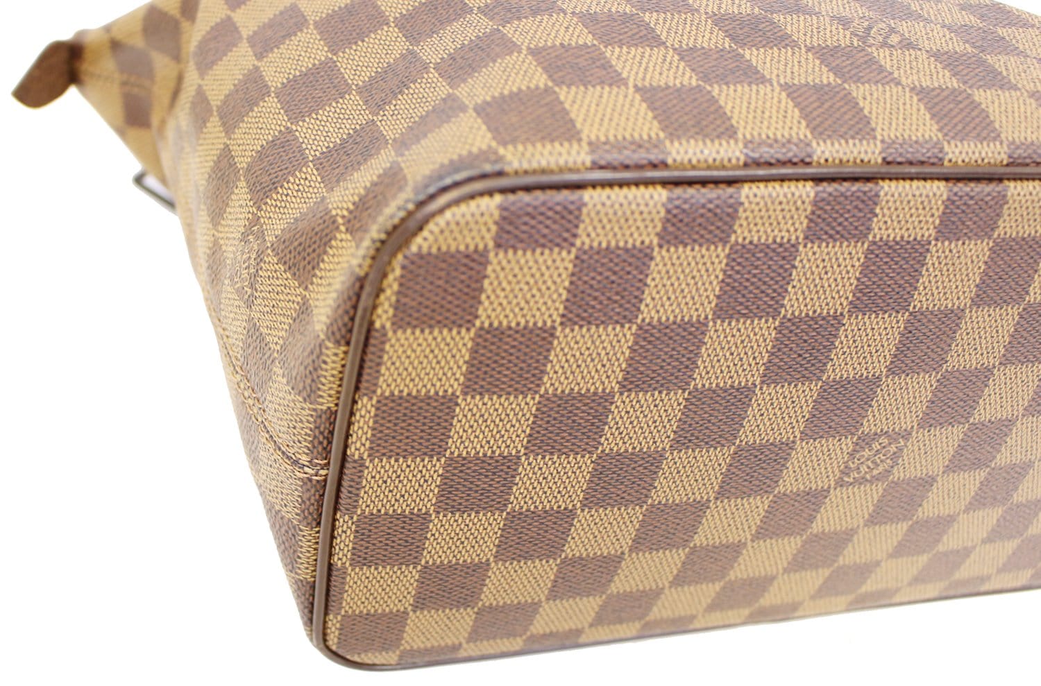 LOUIS VUITTON Damier Ebene Saleya PM Tote Shoulder Bag