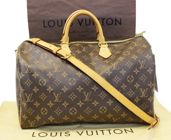 Louis Vuitton Large Monogram Speedy 40 Boston Bag Leather ref.433578 - Joli  Closet