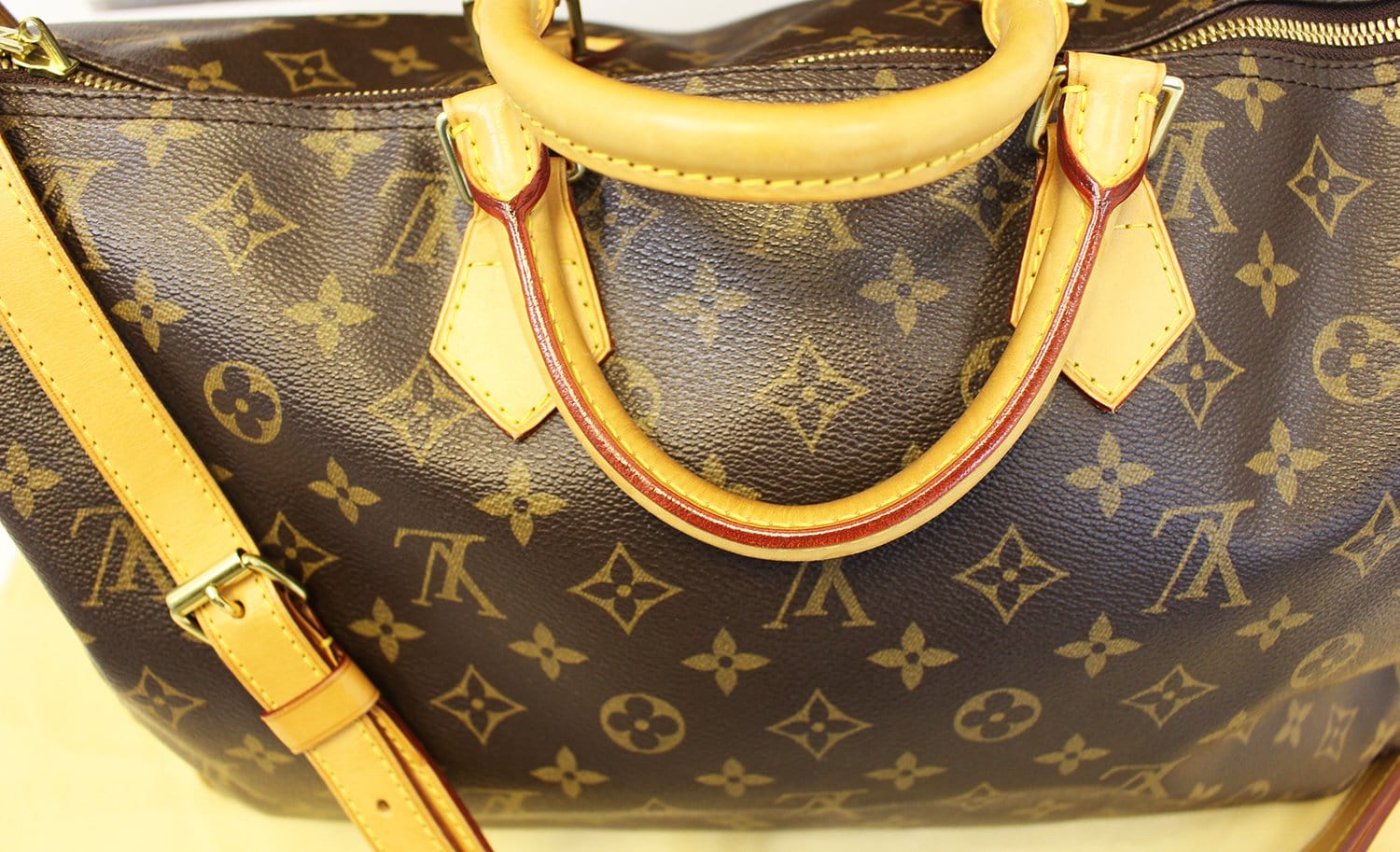 Louis Vuitton Speedy Bandouliere Monogram Shadow (Without Accessories) 40  Black in Coated Canvas with Brass - US