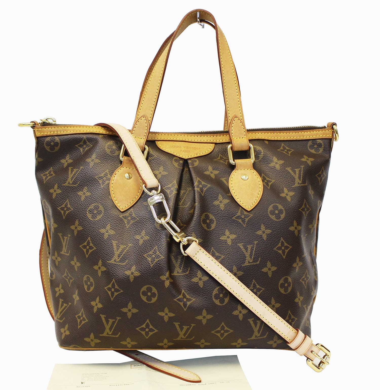 Louis Vuitton, Bags, Louis Vuitton Monogram Canvas Palermo Pm Tote  Shoulder Bag