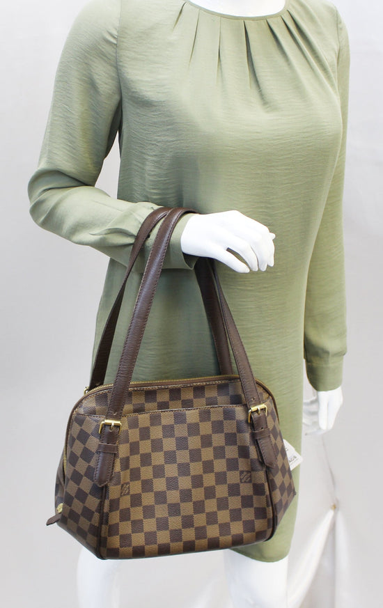 LOUIS VUITTON Toile Damier Ebene Belem MM Shoulder Handbag- Final Call