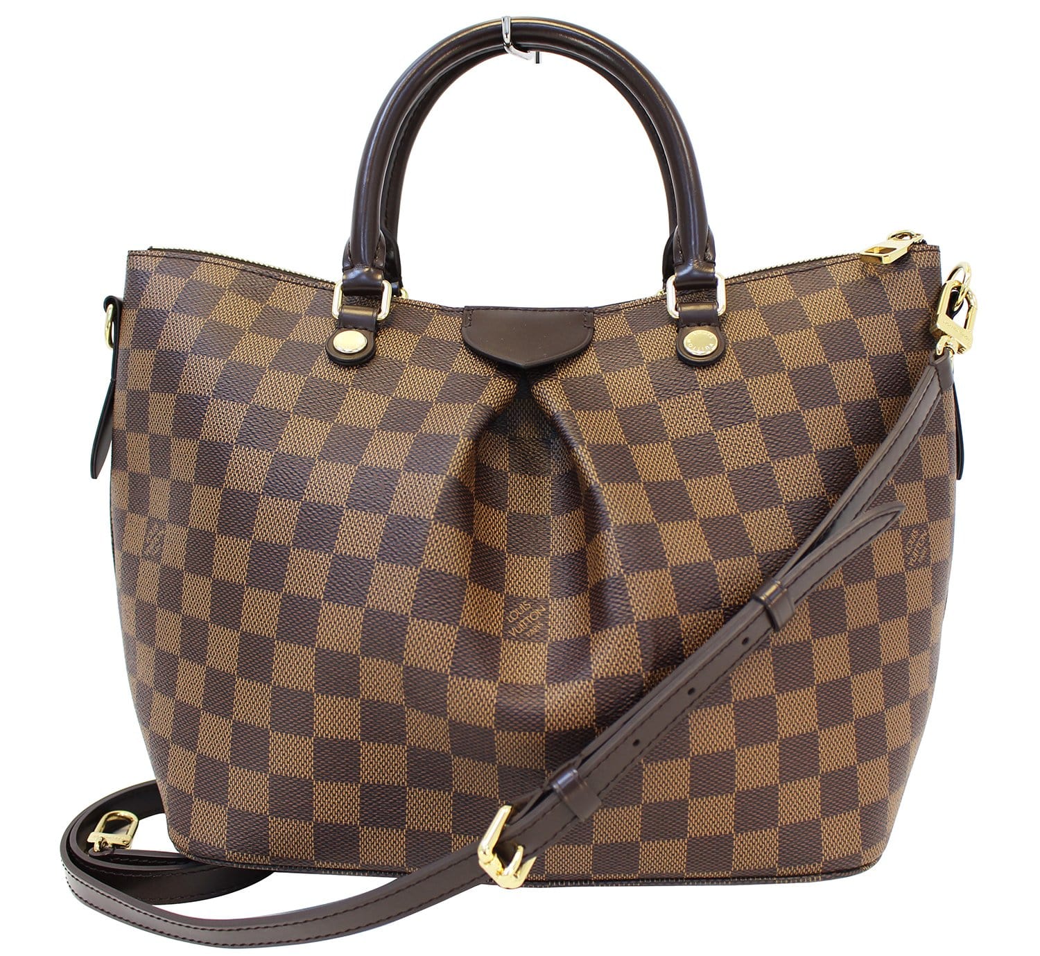 LOUIS VUITTON Damier Ebene Siena MM Shoulder Handbag