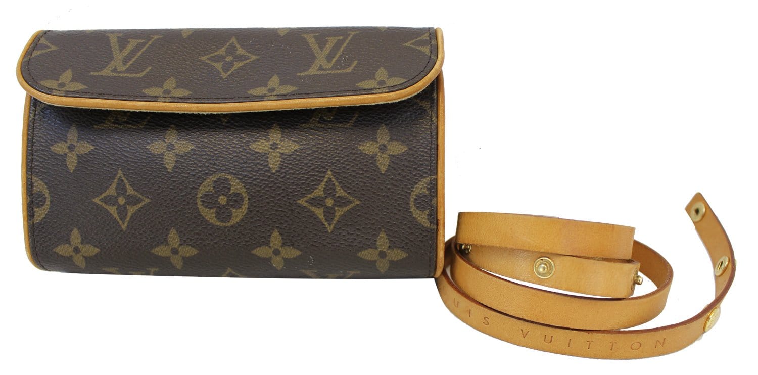 Authentic LOUIS VUITTON Monogram Canvas Florentine Pouch Bum Bag TT155