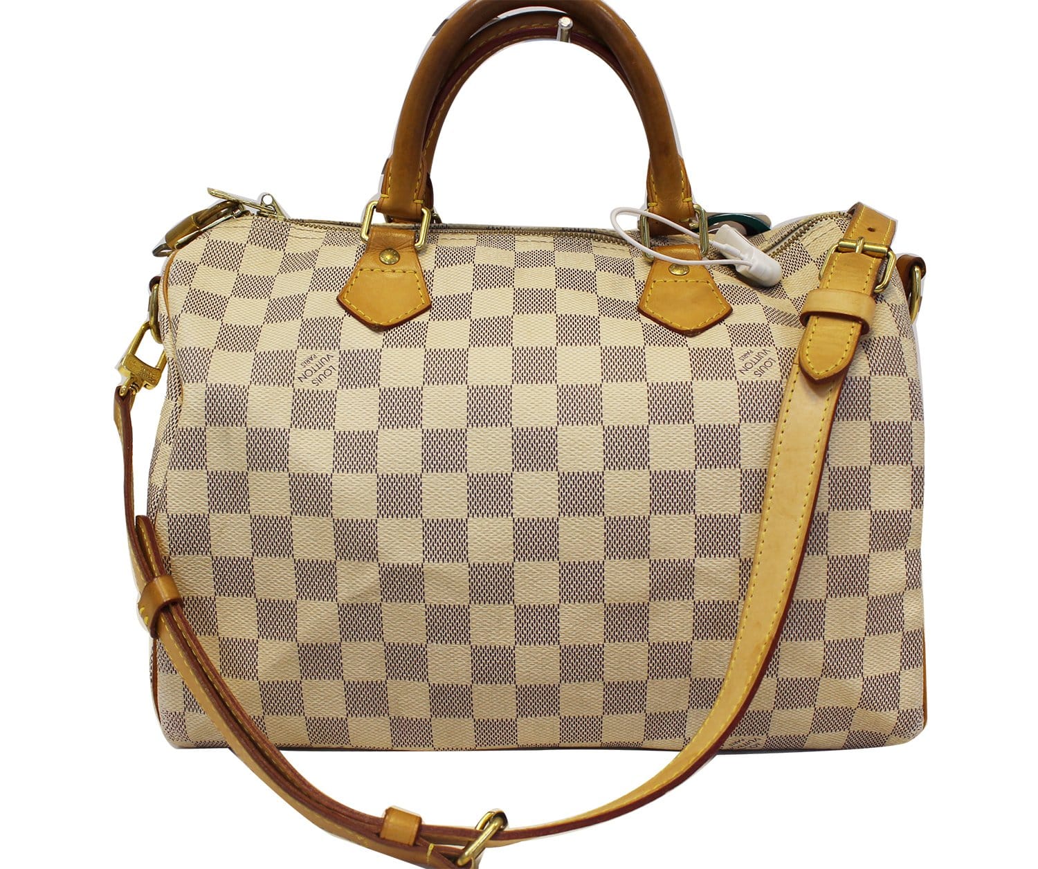 Louis Vuitton Speedy 30 Damier Ebene Bandouliere Bag