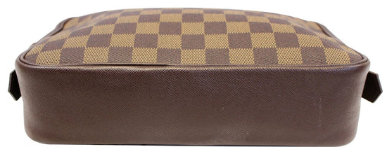 Louis Vuitton Trousse Toilette Pouch Brown Canvas Damier Ebene