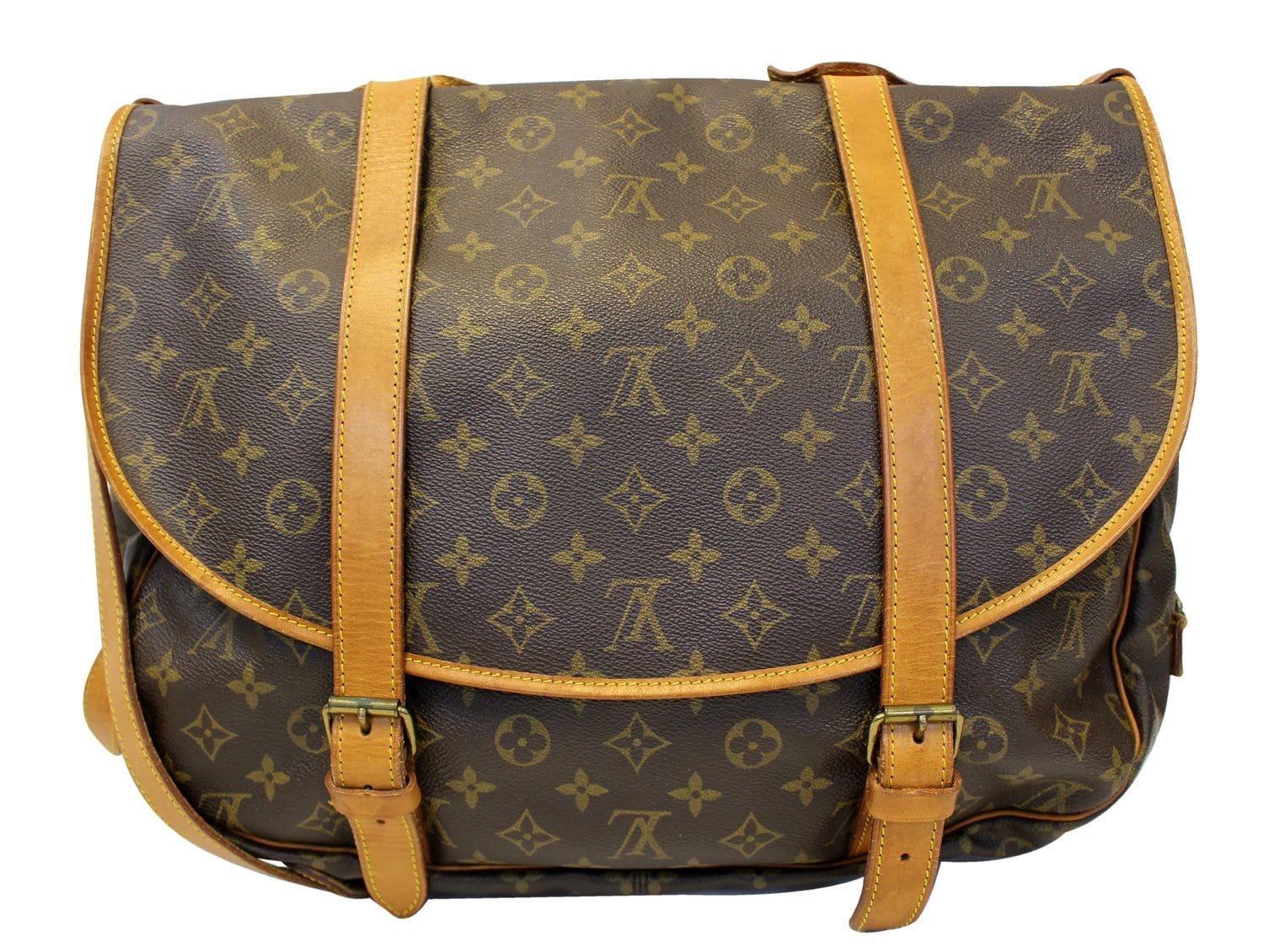 LOUIS VUITTON Shoulder Bag Used Monogram Saumur 43