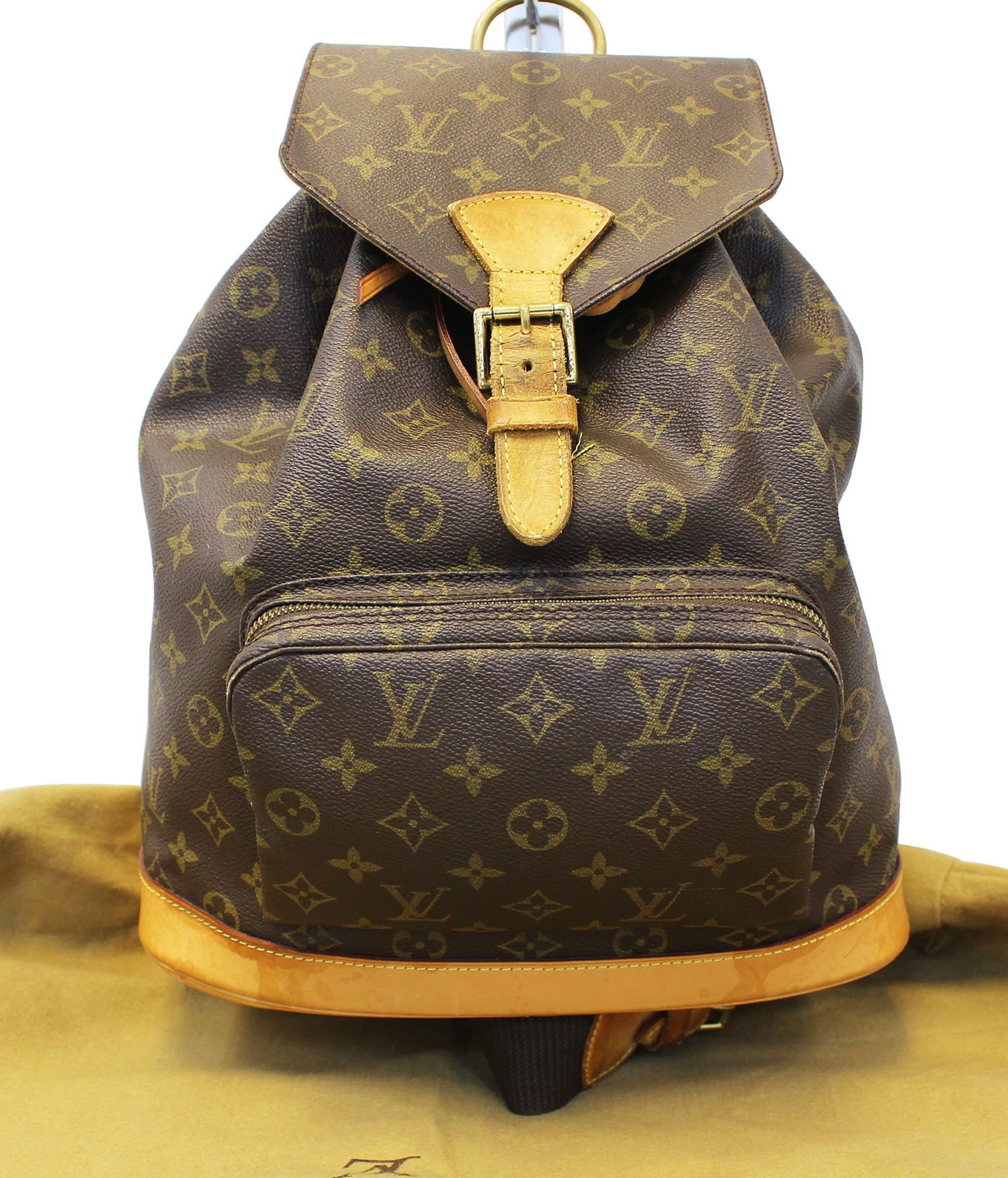 Louis Vuitton Bag Monogram Women's Men's Rucksack Backpack Montsuri Gm  M51135 Brown