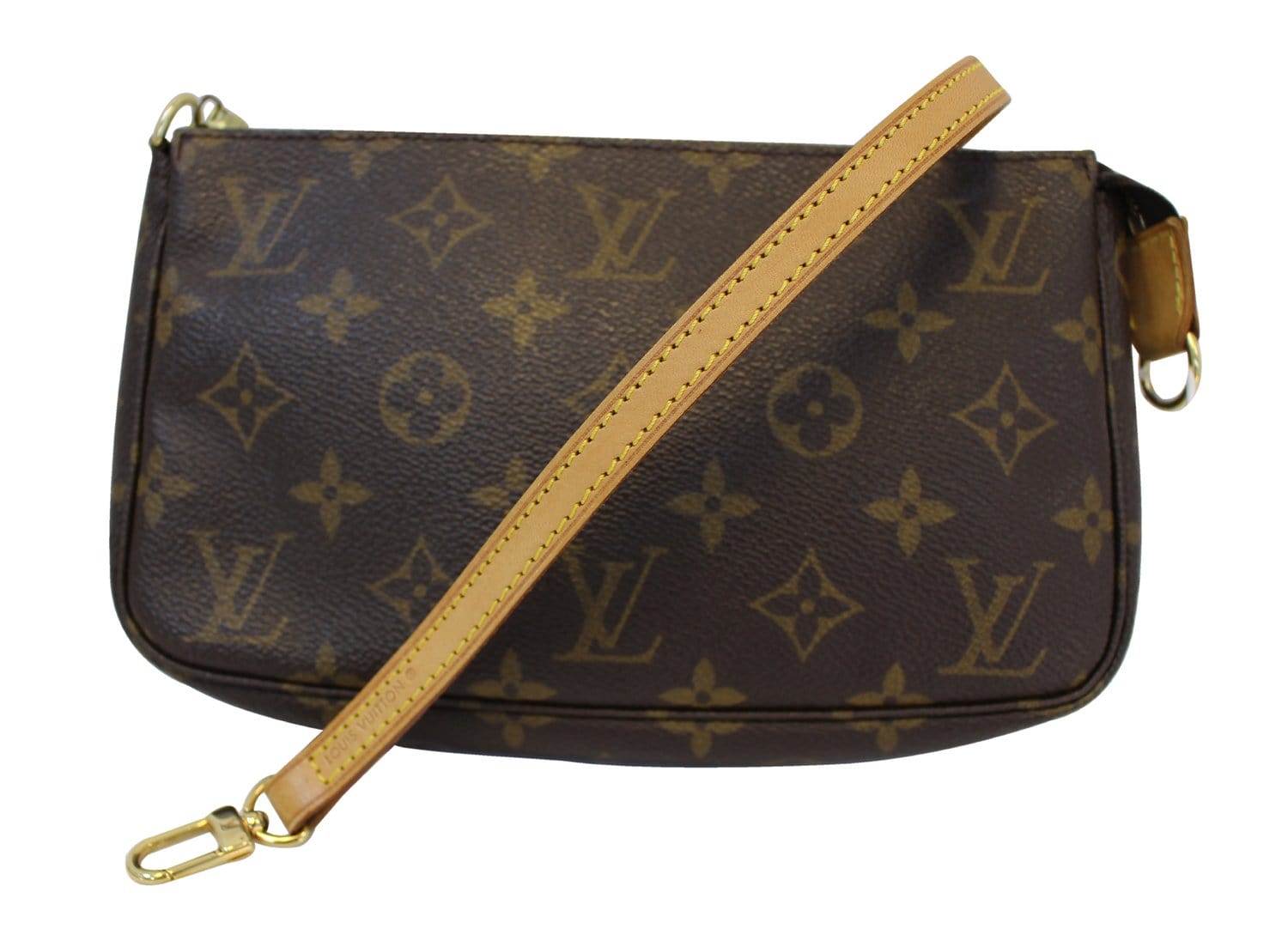 Authentic LOUIS VUITTON Monogram Pochette Accessoires Pouch CC366