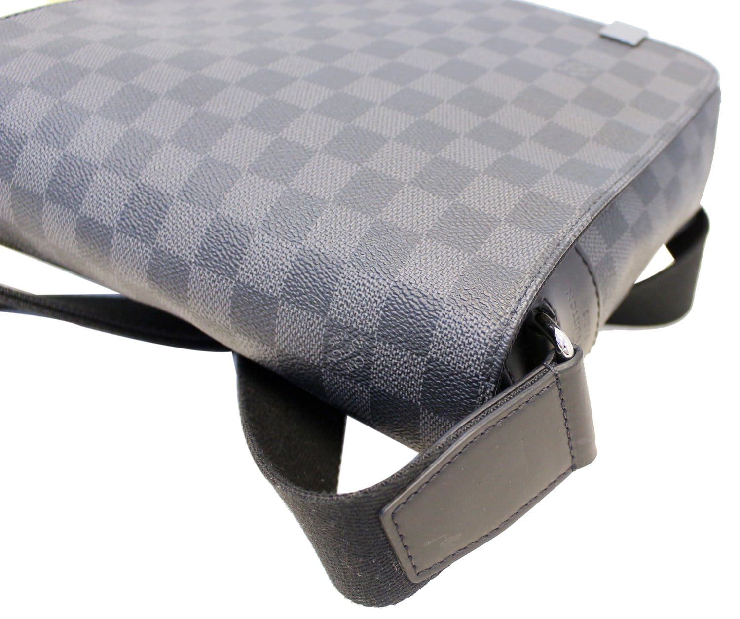 LOUIS VUITTON Damier Graphite District PM Crossbody Bag