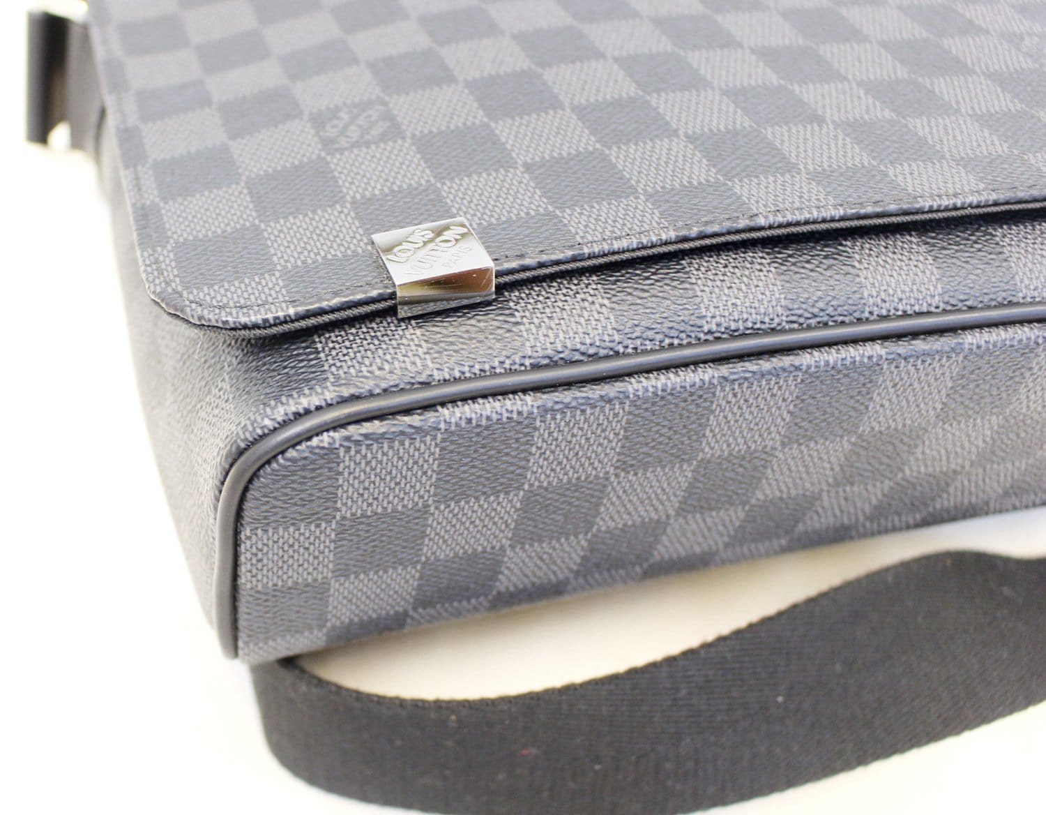 LOUIS VUITTON Damier Graphite District PM Crossbody Bag