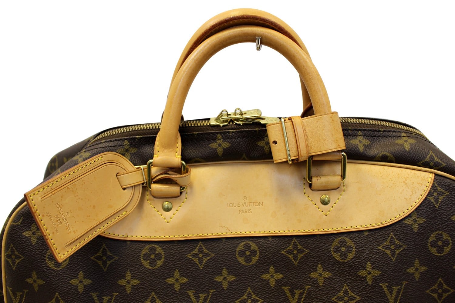 LOUIS VUITTON Monogram Evasion Brown Boston Travel Bag